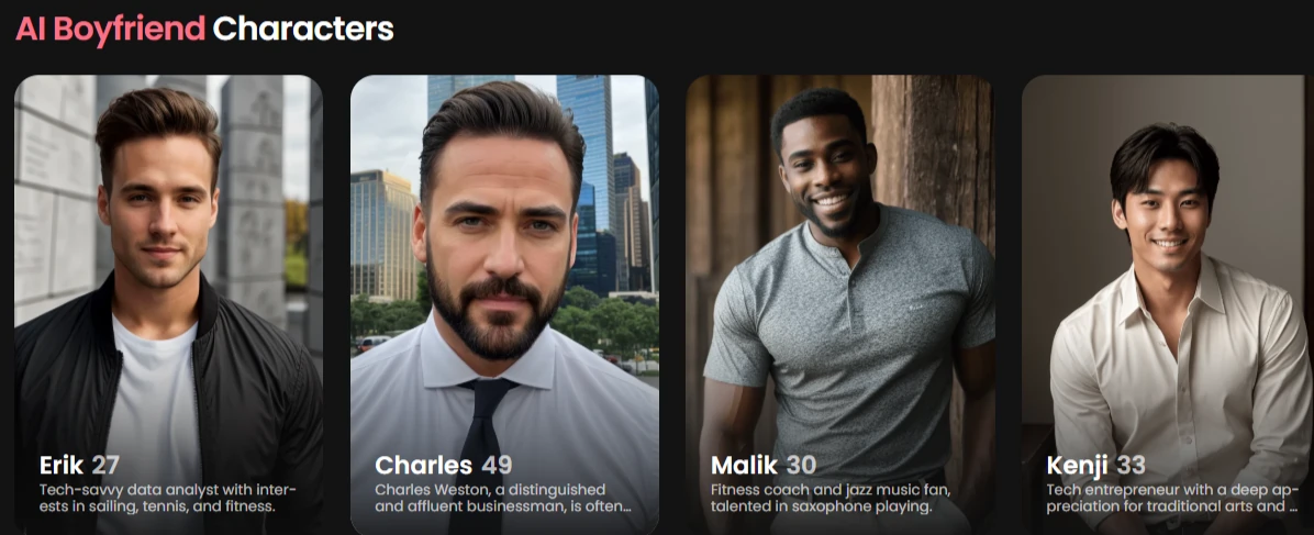 Candy AI Boyfriend Characters