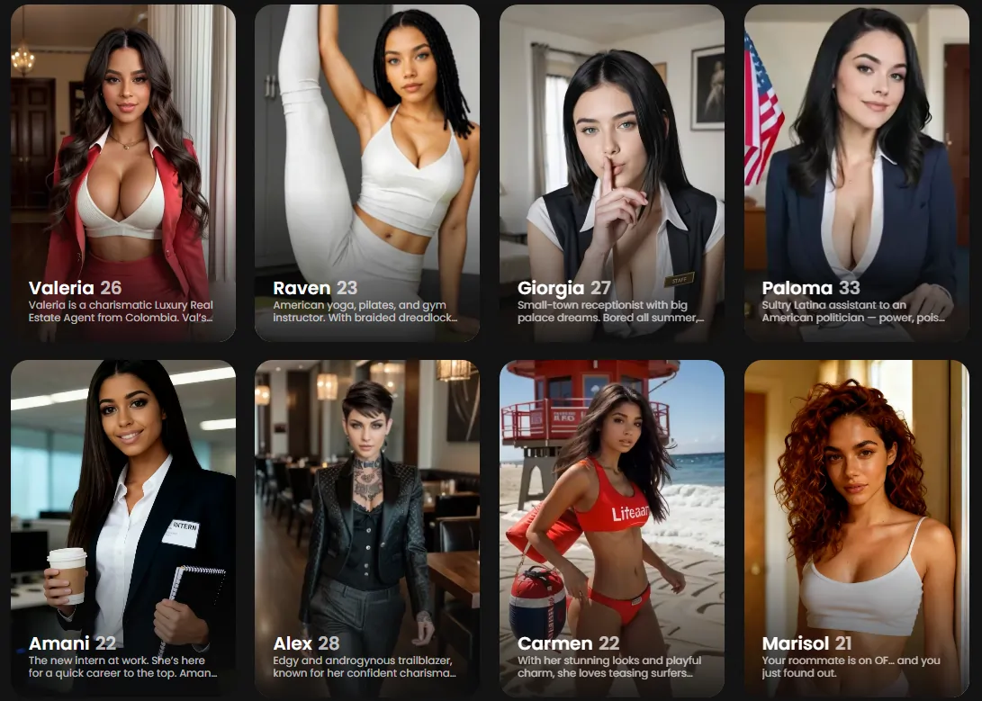 Candy AI Characters powered by the V2 engine