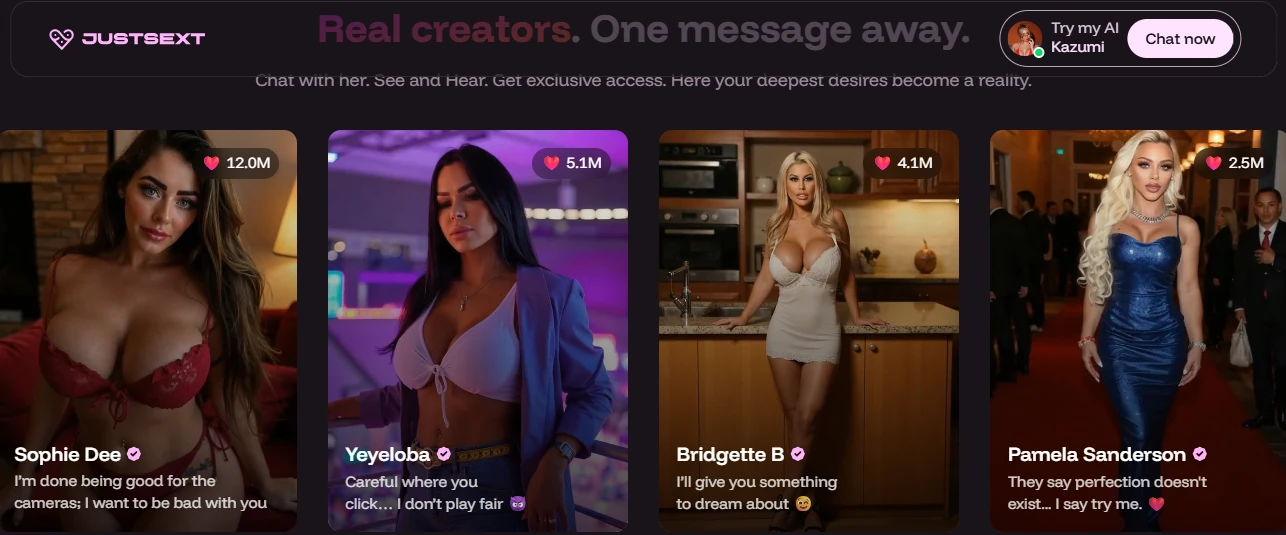 JustSext - User Interface