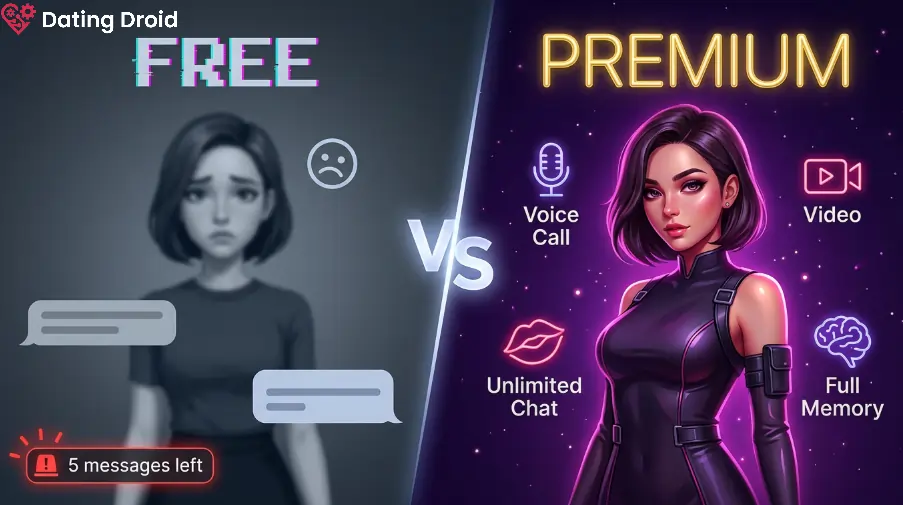 Free vs Paid AI Girlfriend Apps