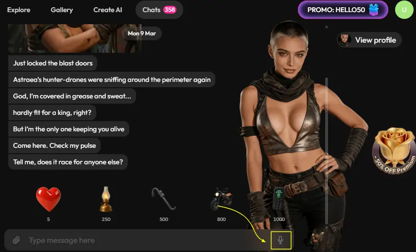 Joi AI Voice Option