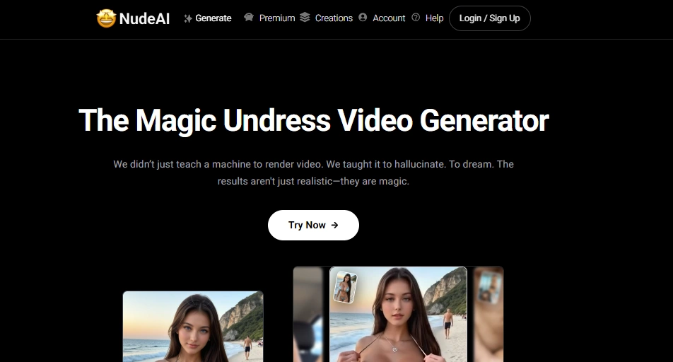 NudeAI.fun Homepage