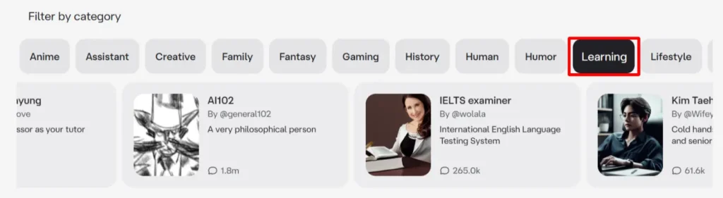 Character AI Language Learning