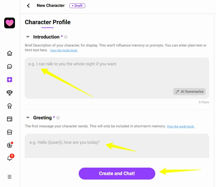 CrushOn AI Custom Character Builder