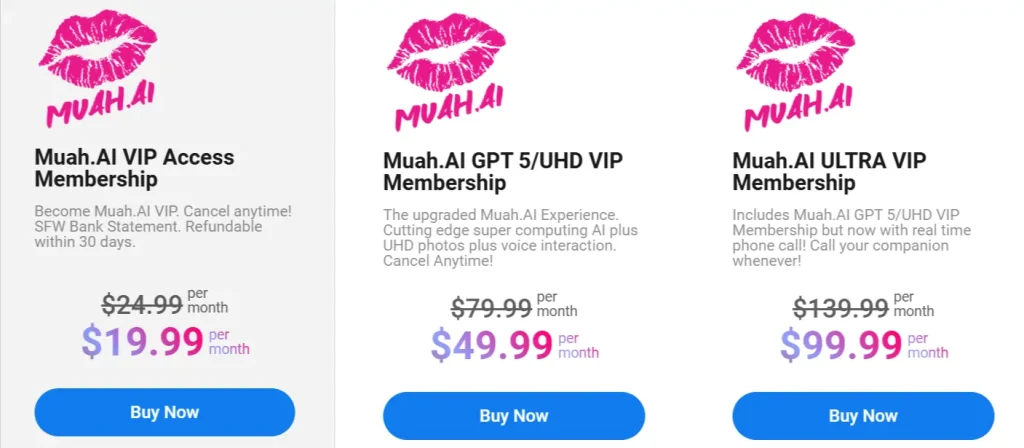 Muah AI Pricing - Monthly Plans
