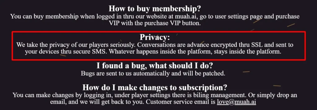 Muah AI encryption for chat data
