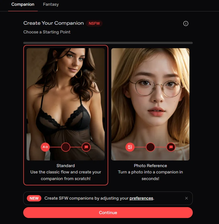 Nectar AI Character Creation