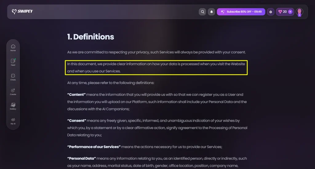 Swipey AI Privacy Policy