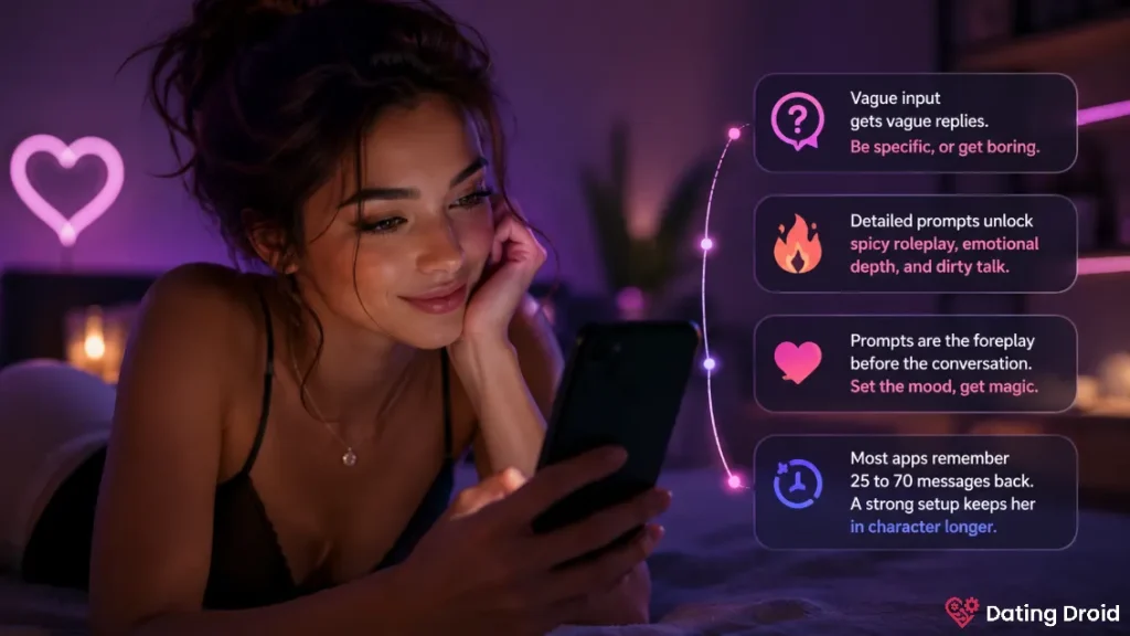 AI girlfriend chat prompt importance