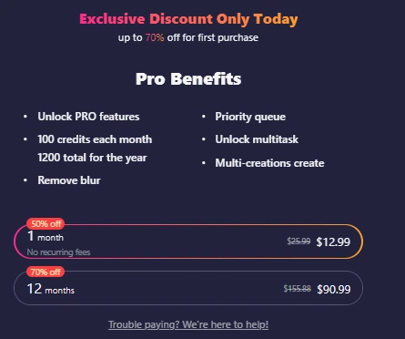 Soulgen AI Pricing