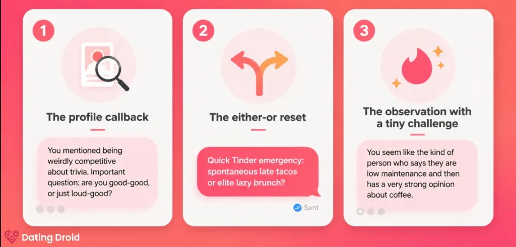 Three Best Tinder Conversation Saver Moves