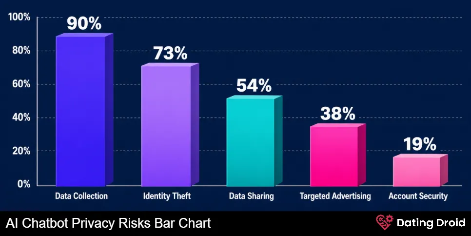 AI Chatbot Privacy Risks Bar Chart