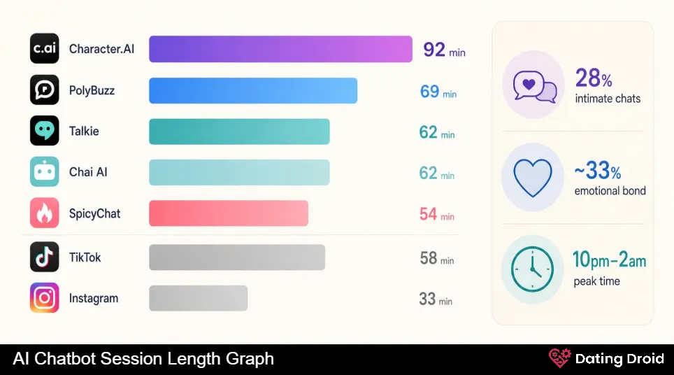 AI Chatbot Session Length Graph