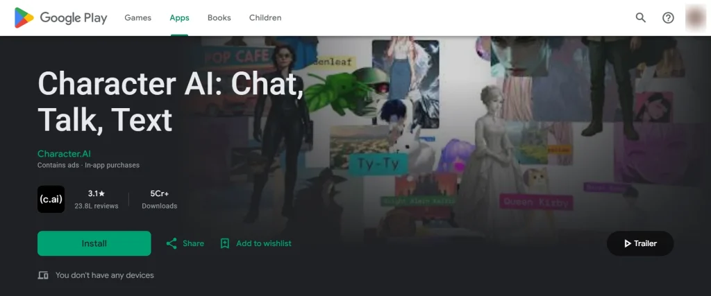 Character AI App