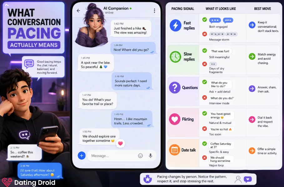 Conversation Pacing Chat Example