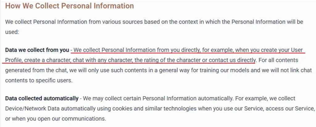 CrushOn AI Privacy Policy