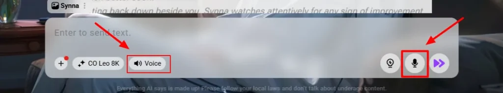 CrushOn AI Voice Feature in Chat