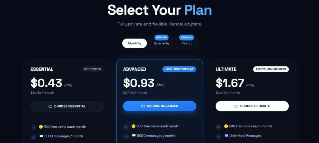 DarLink AI - Monthly Pricing Plan