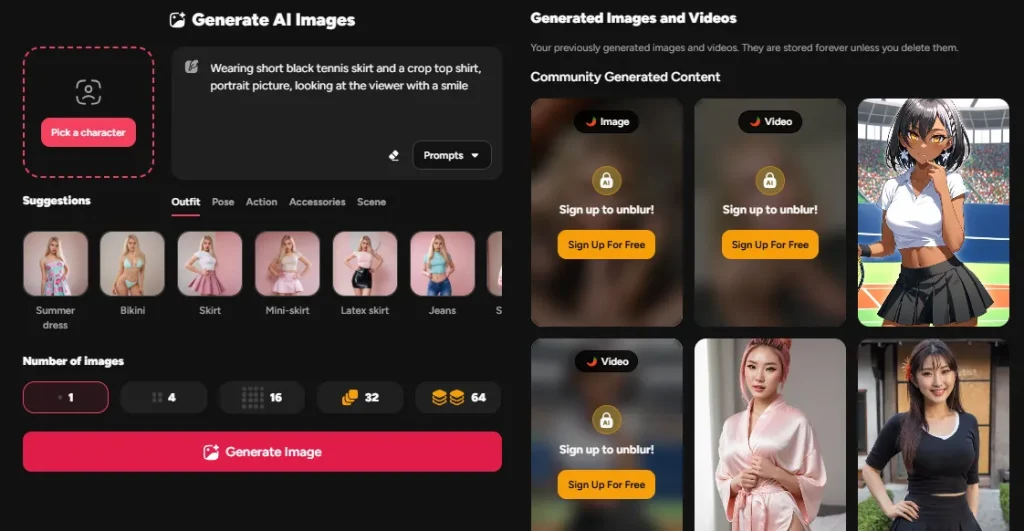 FantasyGF AI Image Generation