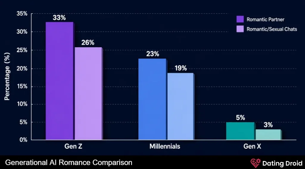 Generational AI Romance Comparison