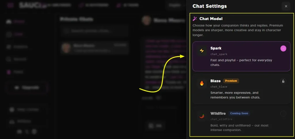 Sauci AI Chat Model