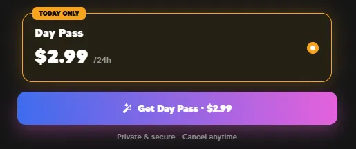Sauci AI Day Pass