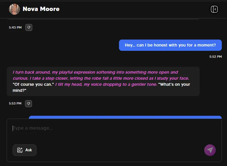 Sauci AI Emotional Chat with AI Companion