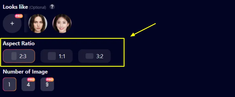 SoulGen AI Aspect Ratio