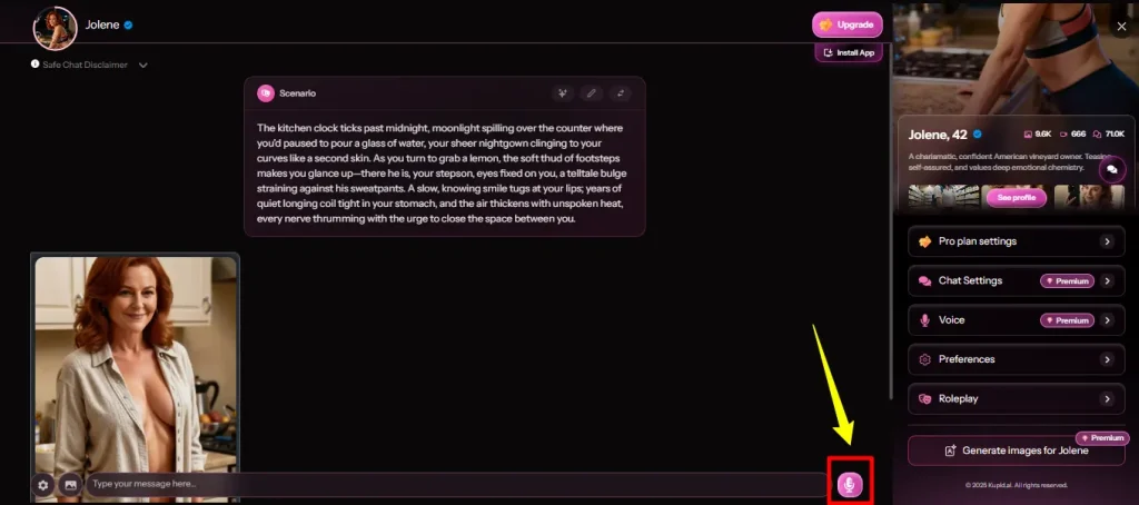 Voice Chat feature - Kupid AI