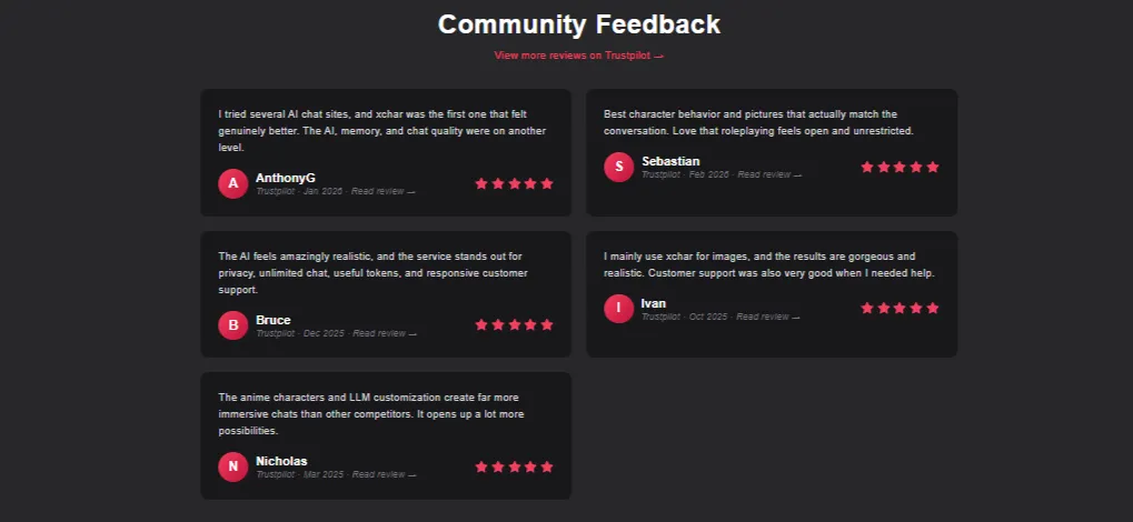 XChar AI Community Feedback