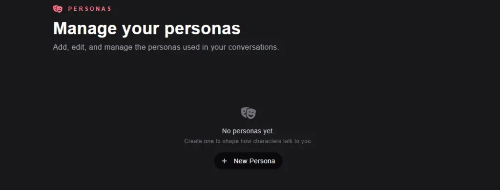 XChar AI - Persona Feature
