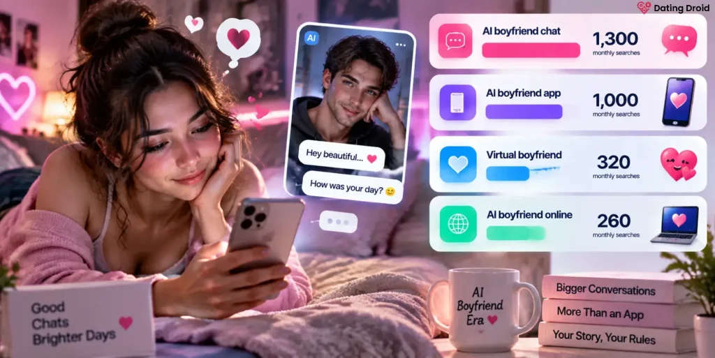 AI boyfriend chat search statistics
