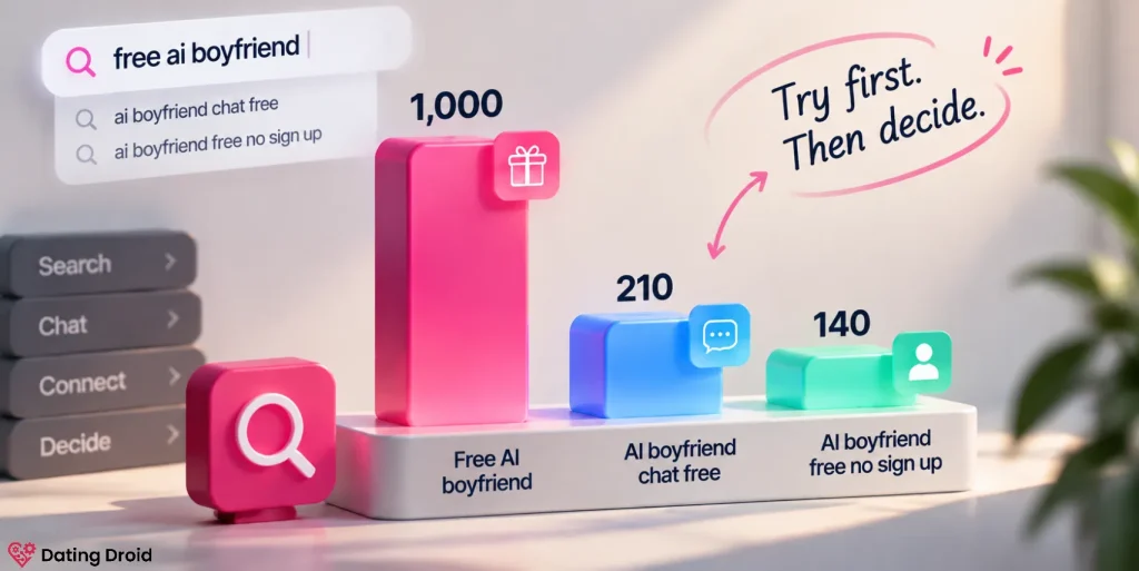 Free AI boyfriend search statistics