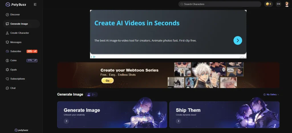 PolyBuzz Image Generation