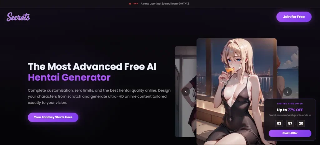 Secrets AI - AI Hentai Generator