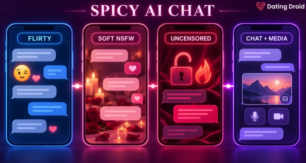 Spicy AI chat types explained