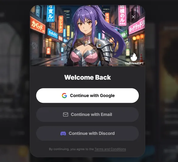 BoyfriendGPT Sign Up