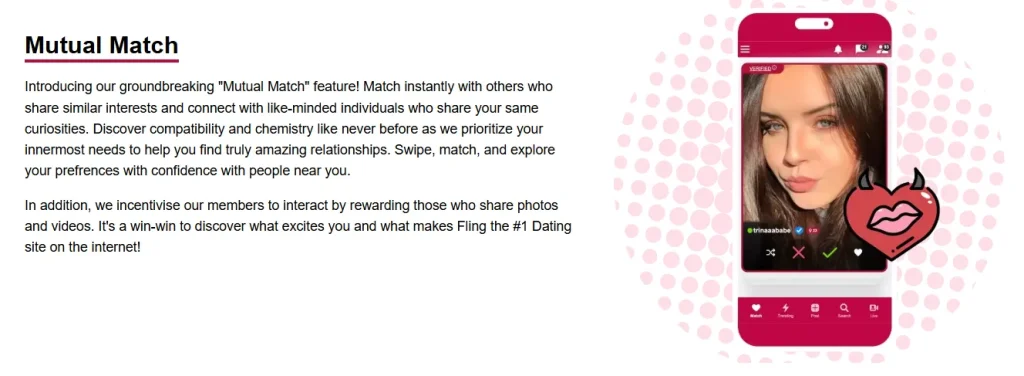 Fling - Mutual Match Feature